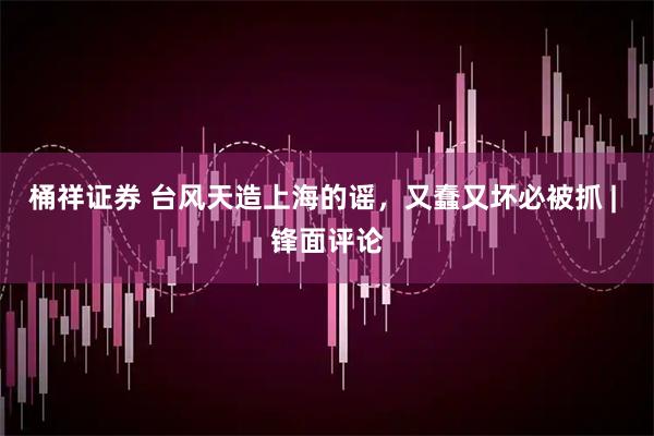 桶祥证券 台风天造上海的谣，又蠢又坏必被抓 | 锋面评论